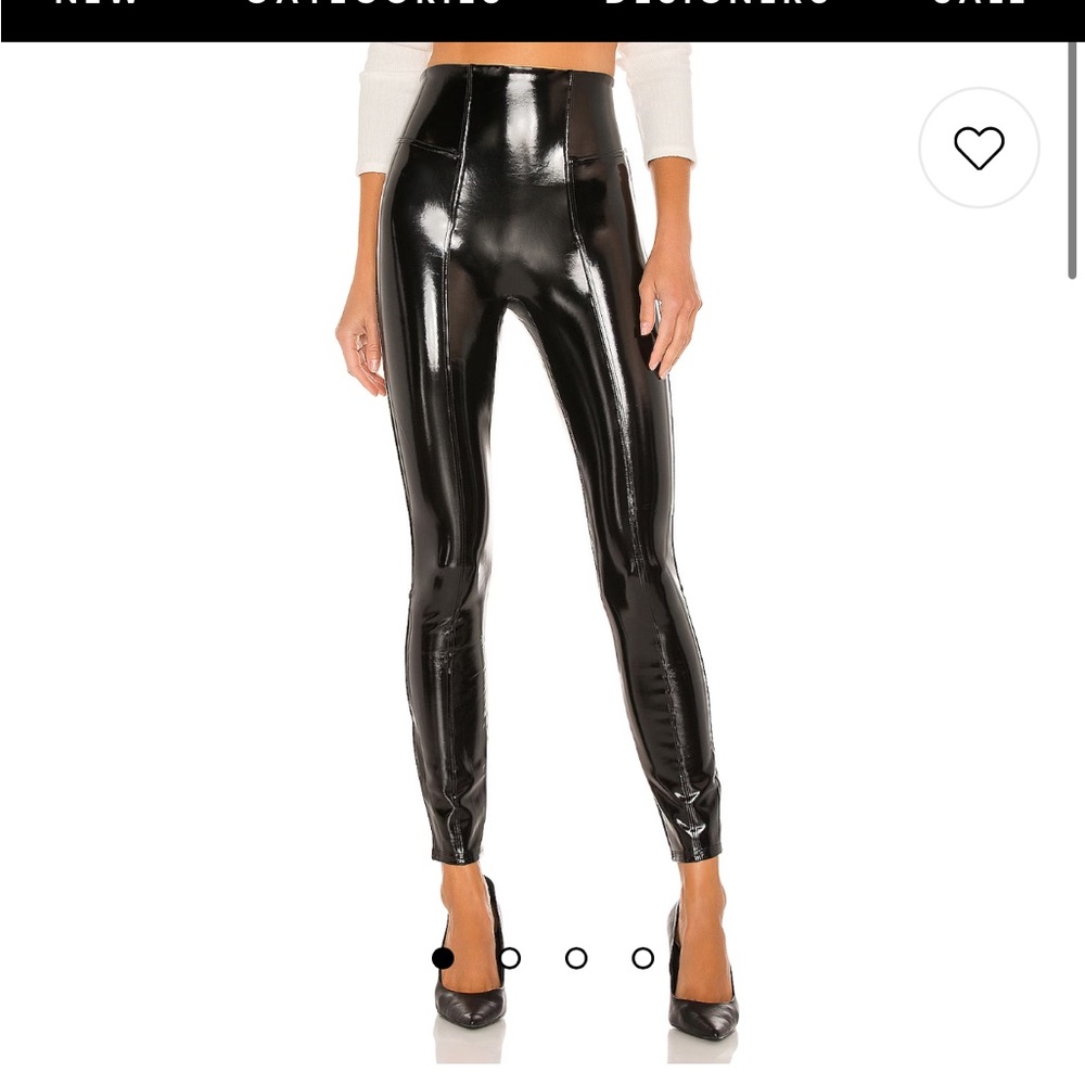 Spanx Black Leather Pants